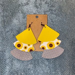 Faux Leather Earrings